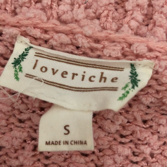 Light Pink Knit Distressed Sweater - Picture 4 of 4